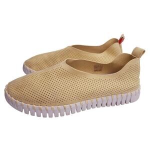 Ilse Jacobsen Tulip Flats Sneaker 36 US 5.5-6 Leather Butter Yellow Slip On